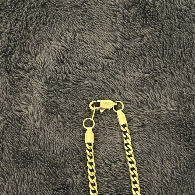 Cadena Cubana Oro Laminado Hombre