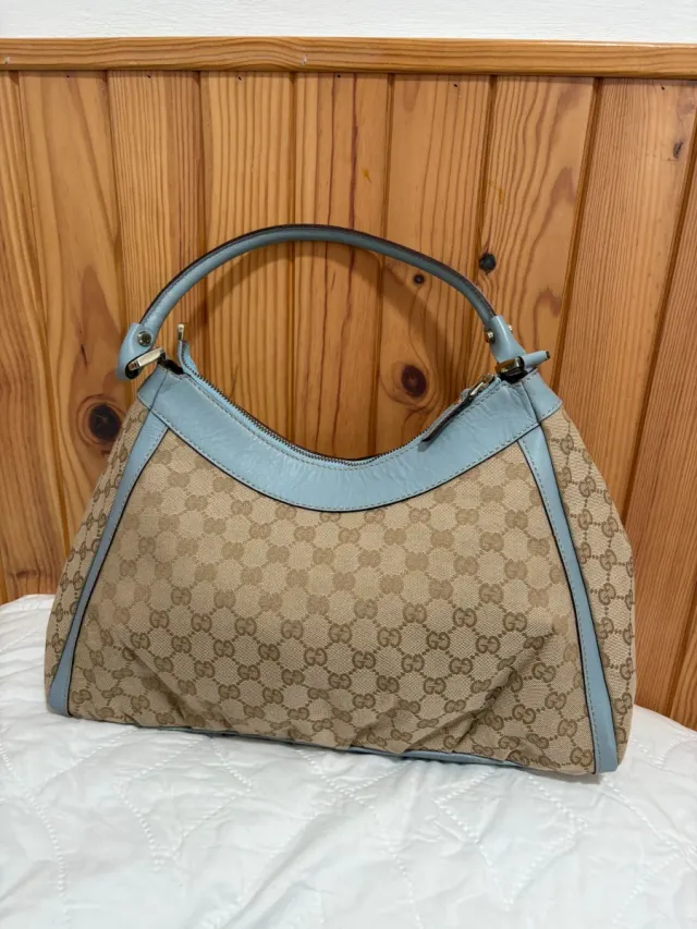 Bolso Gucci Beige y Azul