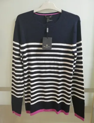 Jersey Massimo Dutti Azul rayas.