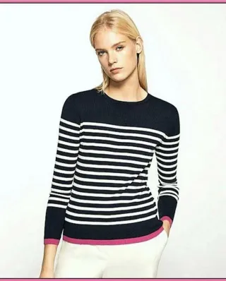 Jersey Massimo Dutti Azul rayas.