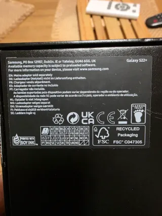 Samsung S22 Plus Nero