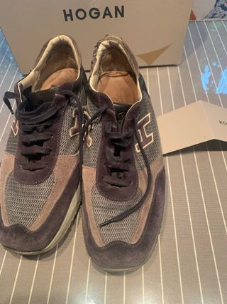 Zapatillas Hogan azul y gris
