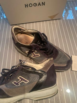 Zapatillas Hogan azul y gris