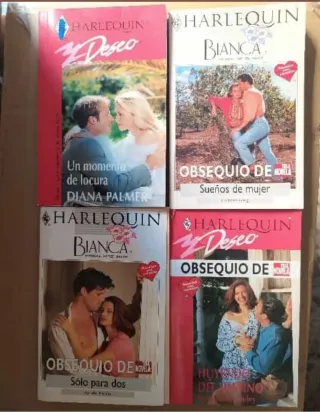 Lote 4 novelas románticas Harlequin