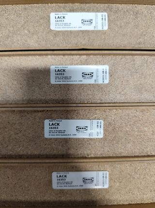 Módulos Estantería IKEA LACK (color negro)