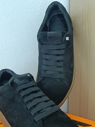 Zapatillas serraje negras