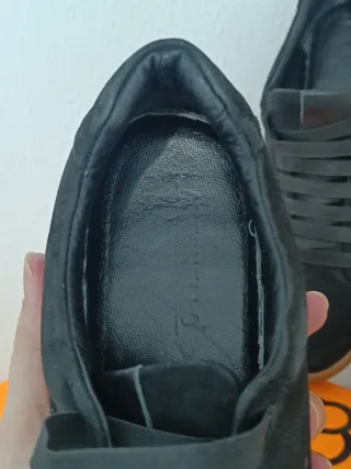 Zapatillas serraje negras