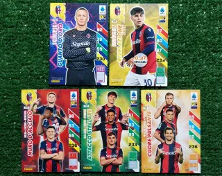 5 carte Adrenalyn XL Panini Bologna 2025