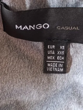 Anorak Mango Gris Talla M