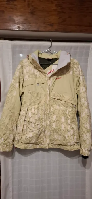 Anorak mujer estampado verde