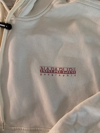 Sudadera Napapijri Beige con Capucha