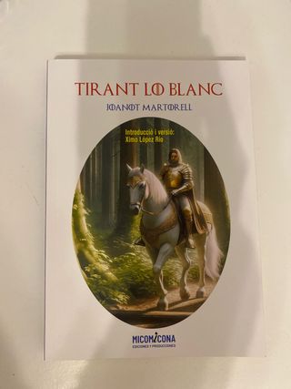 Libro Tirant lo Blanc edición micomicona