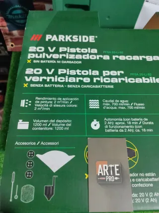 Pistola pulverizadora Parkside