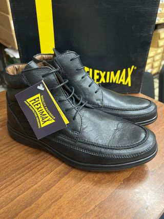Botín Fleximax Hombre Talla 41 Negro