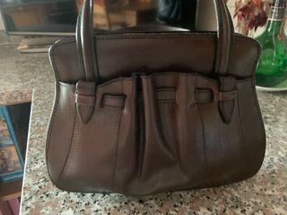 Borsetta pelle vintage anni '60 mai usata