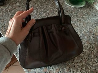 Borsetta pelle vintage anni '60 mai usata