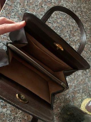 Borsetta pelle vintage anni '60 mai usata