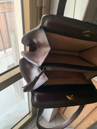 Borsetta pelle vintage anni '60 mai usata