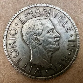 Moneda de Plata, 20 Liras Italia 1927