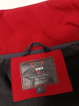 Chaqueta Softshell rojo/ granate.