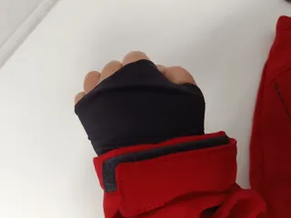 Chaqueta Softshell rojo/ granate.