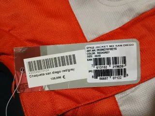 Chaqueta Moto Scott Verano Naranja/Gris