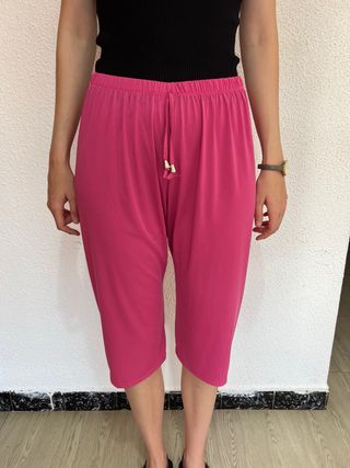 Pantalones anchos fucsia XL - XXL