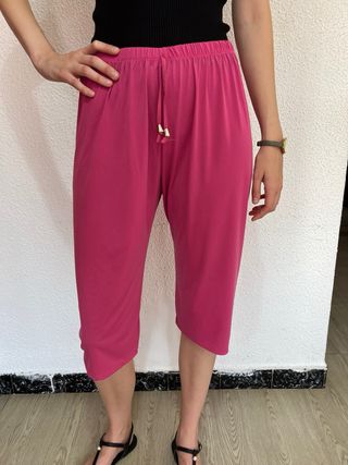 Pantalones anchos fucsia XL - XXL