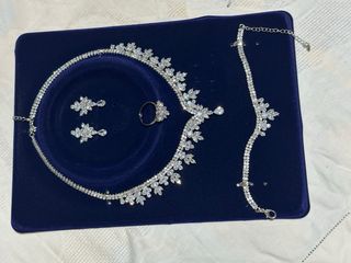 Set Gioielli Argento e Cristalli