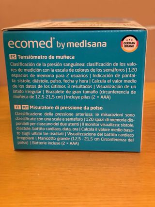 Tensiometro Digital Medisana Ecomed BW-20E