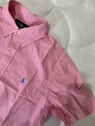 Camicetta Polo Ralph Lauren a righe rosa