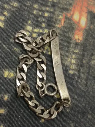 Pulsera de plata ley con nombre