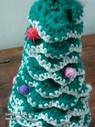 Albero di Natale uncinetto fatto a mano