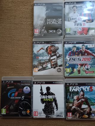 Videojuegos PS3: Lote 7 Títulos