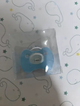 Chupete Virgen del Pilar Azul