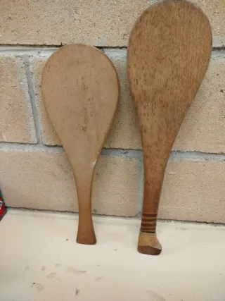 Palas de frontón de madera