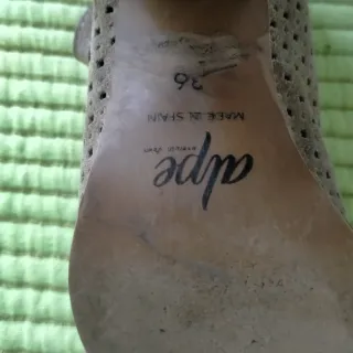 Botines sandalia beige talla 36