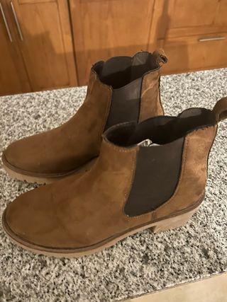 Botines Corina serraje Marrones Talla 39