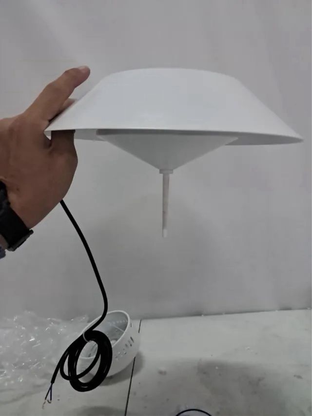 Lámpara colgante moderna blanca