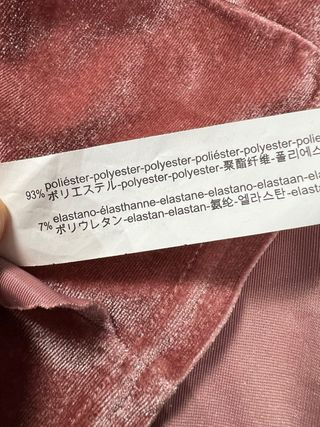 Top Stradivarius rosa terciopelo Talla M