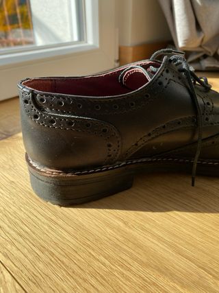 Scarpe in pelle stringate nere uomo