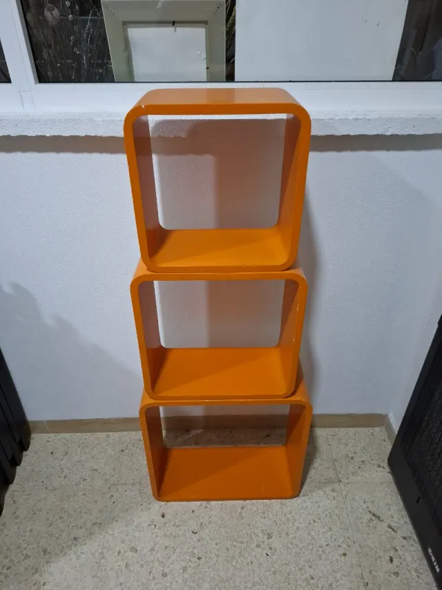 Estanterías Cubo Naranja