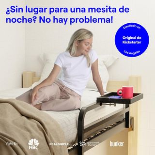 Bandeja Mesita Noche Negra 25x20cm