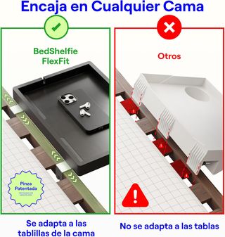 Bandeja Mesita Noche Negra 25x20cm