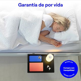 Bandeja Mesita Noche Negra 25x20cm