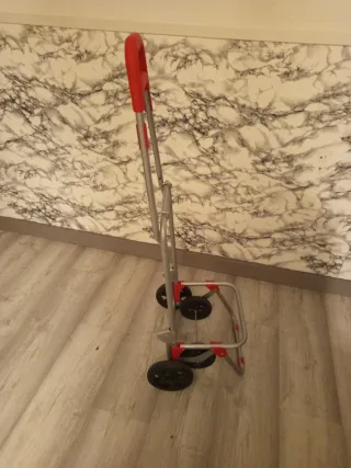 Carro plegable metal y plástico