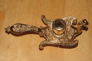 Lote 4 candelabros porta velas mitología china