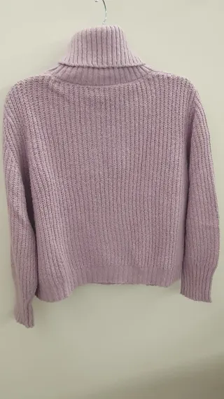 Jersey Just Woman cuello alto morado talla única