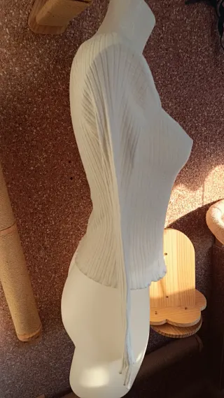 Camiseta cuello cuadrado manga larga