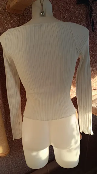 Camiseta cuello cuadrado manga larga